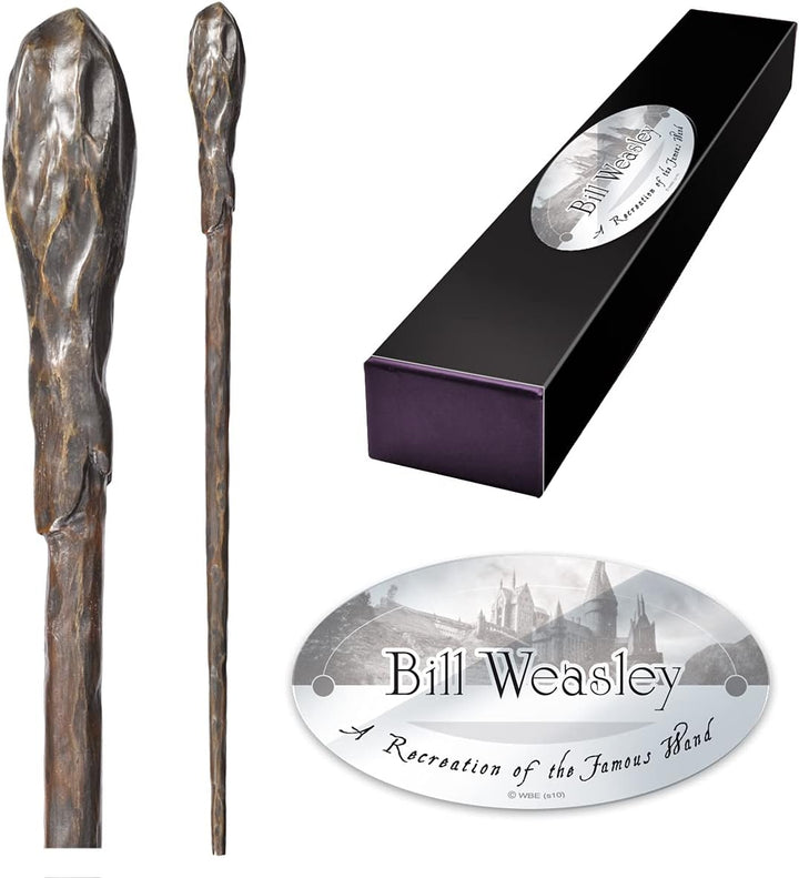 The Noble Collection - Bill Weasley Character Wand - 14in (36cm) Wizarding World Wand with Name Tag