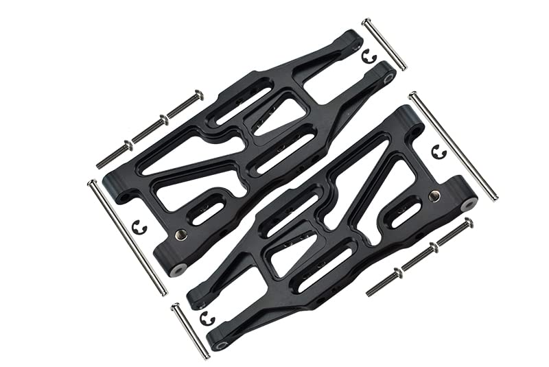 GPM HPI Bullet 3.0 Nitro & Bullet Flux Tuning Teile Aluminium Front Suspension Arm - 1Pr Set Black