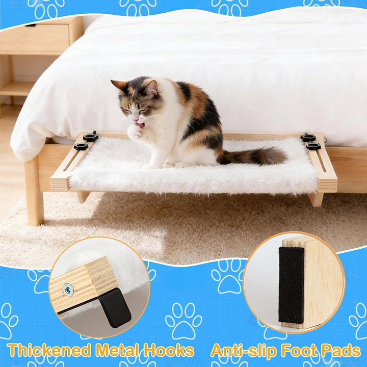 Heizungsliege Hängende Katzenhängematte, Holz Hängematte Katze Heizung, Katzenbett Hängen, Fensterba