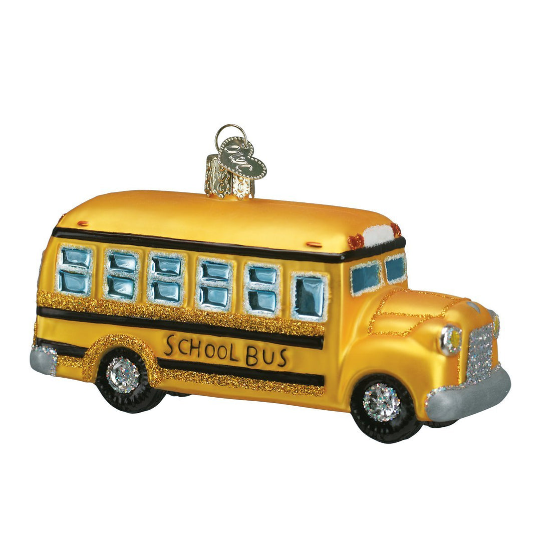 Old World Weihnachten Schule Bus Glas geblasen Ornament Schulbus, Schulbus