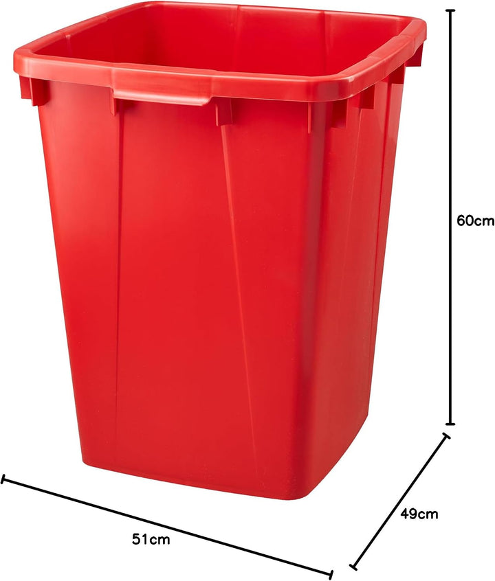 Graf Mehrzweck-Behälter eckig 90 Liter rot