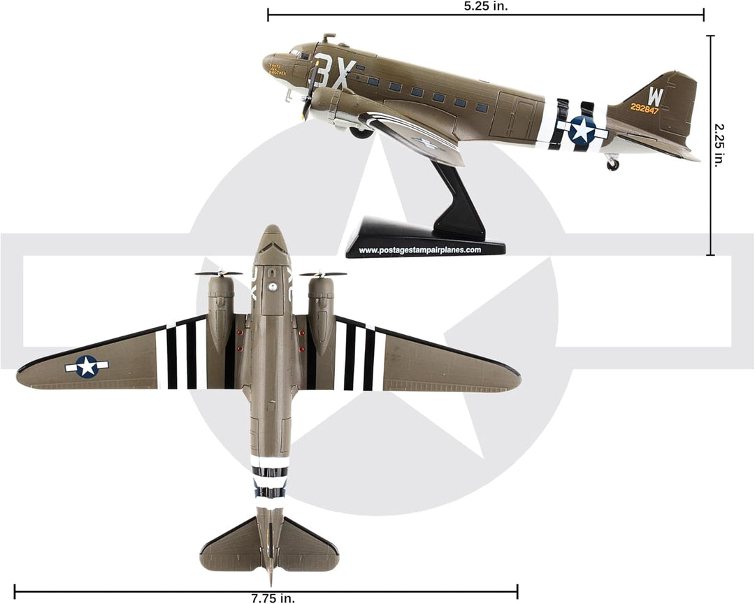 PS5558-4 Postage Stamp Douglas C-47 Skytrain That´s All Brother Scale 1/144