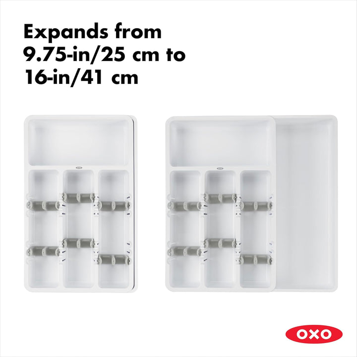 OXO Good Grips Erweiterbarer Besteckkasten, Erweiterbarer Besteckkasten