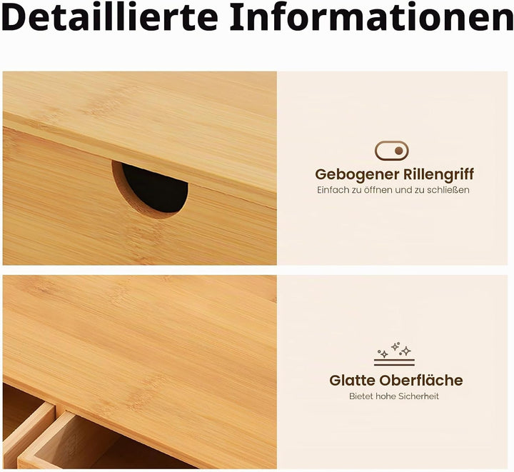 Schubladenbox Holz Schreibtisch Ablage Holz Schreibtisch Organizer Schubladen Organizer Bambus Aufbe