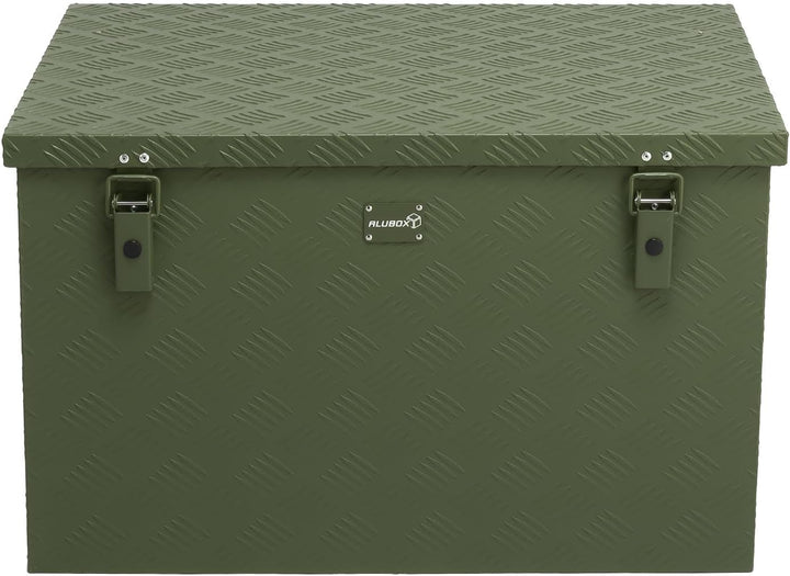 alubox Werkzeugkiste Riffelblech olive ABX-RL190G Aluminium 1,5mm Werkzeugkiste leicht und robust 19