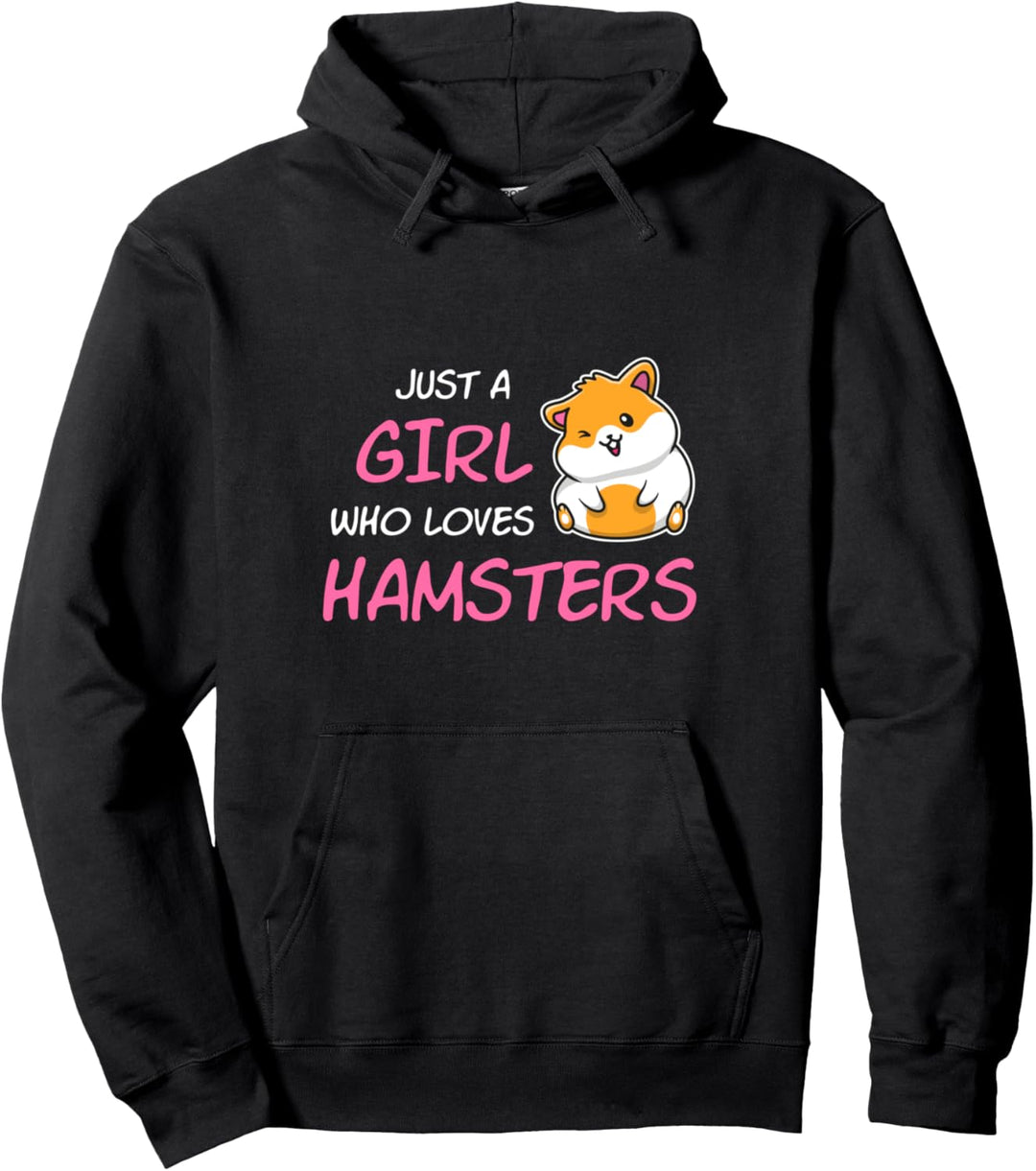 Just A Girl Who Loves Hamsters Mädchen Pullover Hoodie