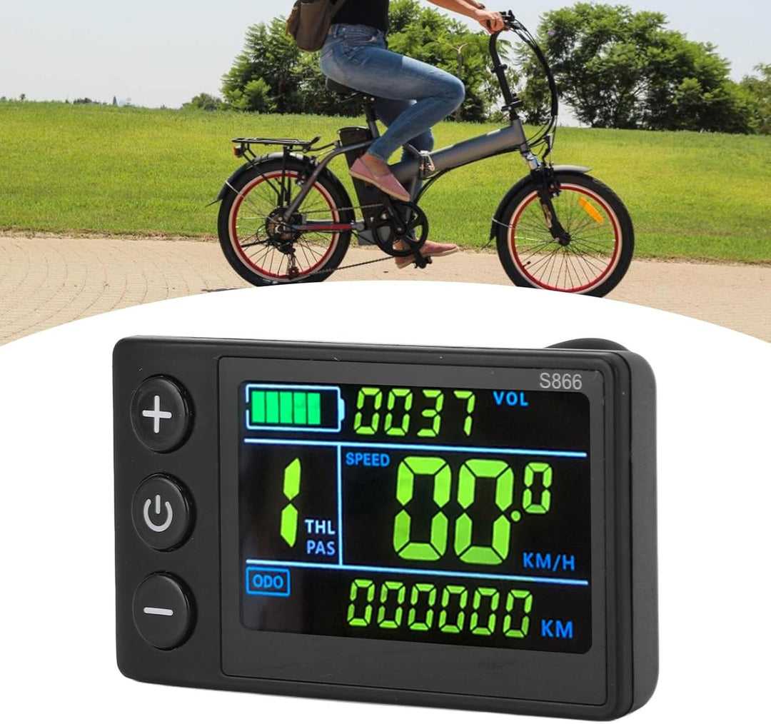 LCD-Display für Elektrofahrräder, S866 ebikesDisplay, Bedienfeld, Wasserdicht, 5-polig, für Elektror