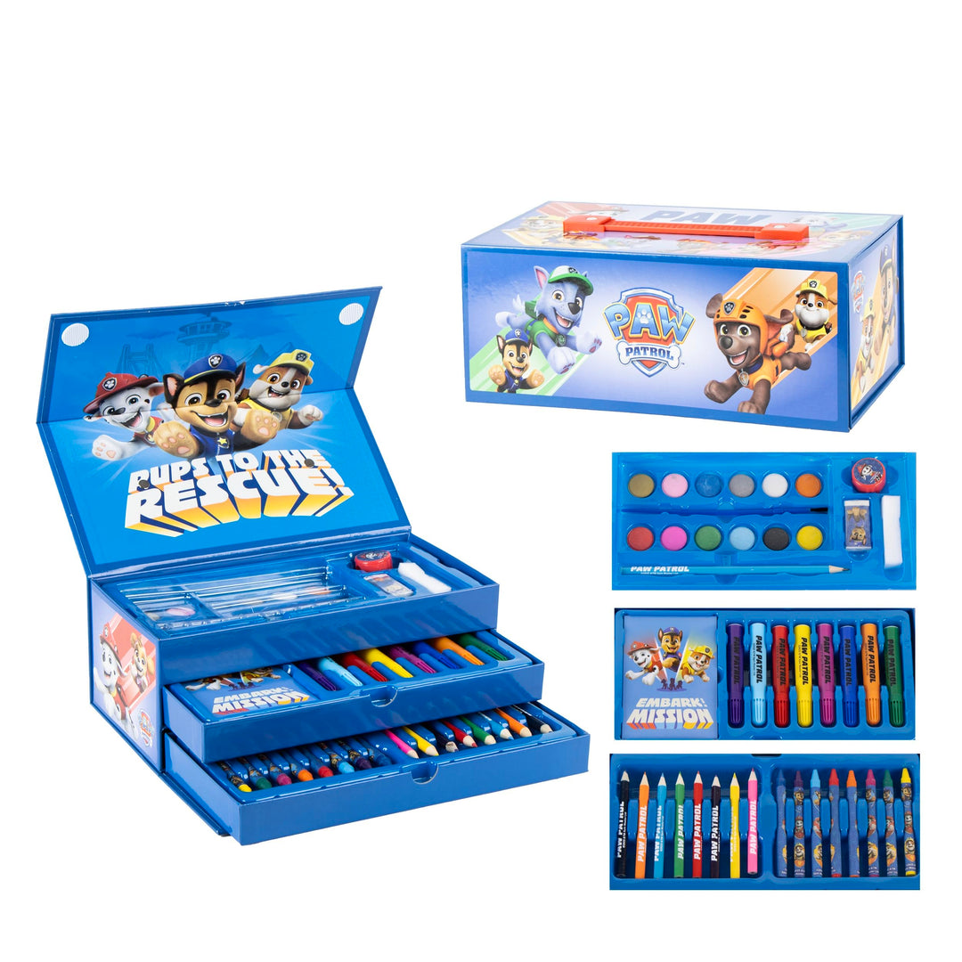 Kinder Malkoffer, 68-teilig, Paw Patrol, Gabby&