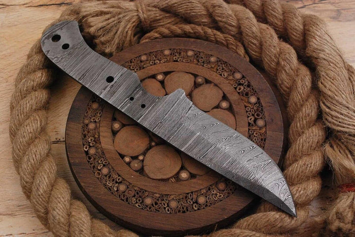 Damast Klinge Handgeschmiedete Damast Rohling Damascus blank blade 6076EA