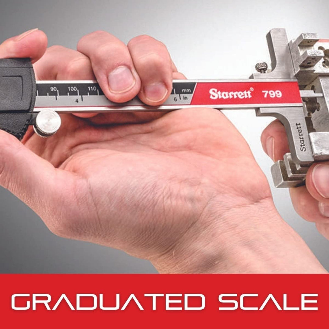 Starrett 798A-6/150 Digitaler Messschieber, Edelstahl, batteriebetrieben, Zoll/metrisch, 0-6" Bereic