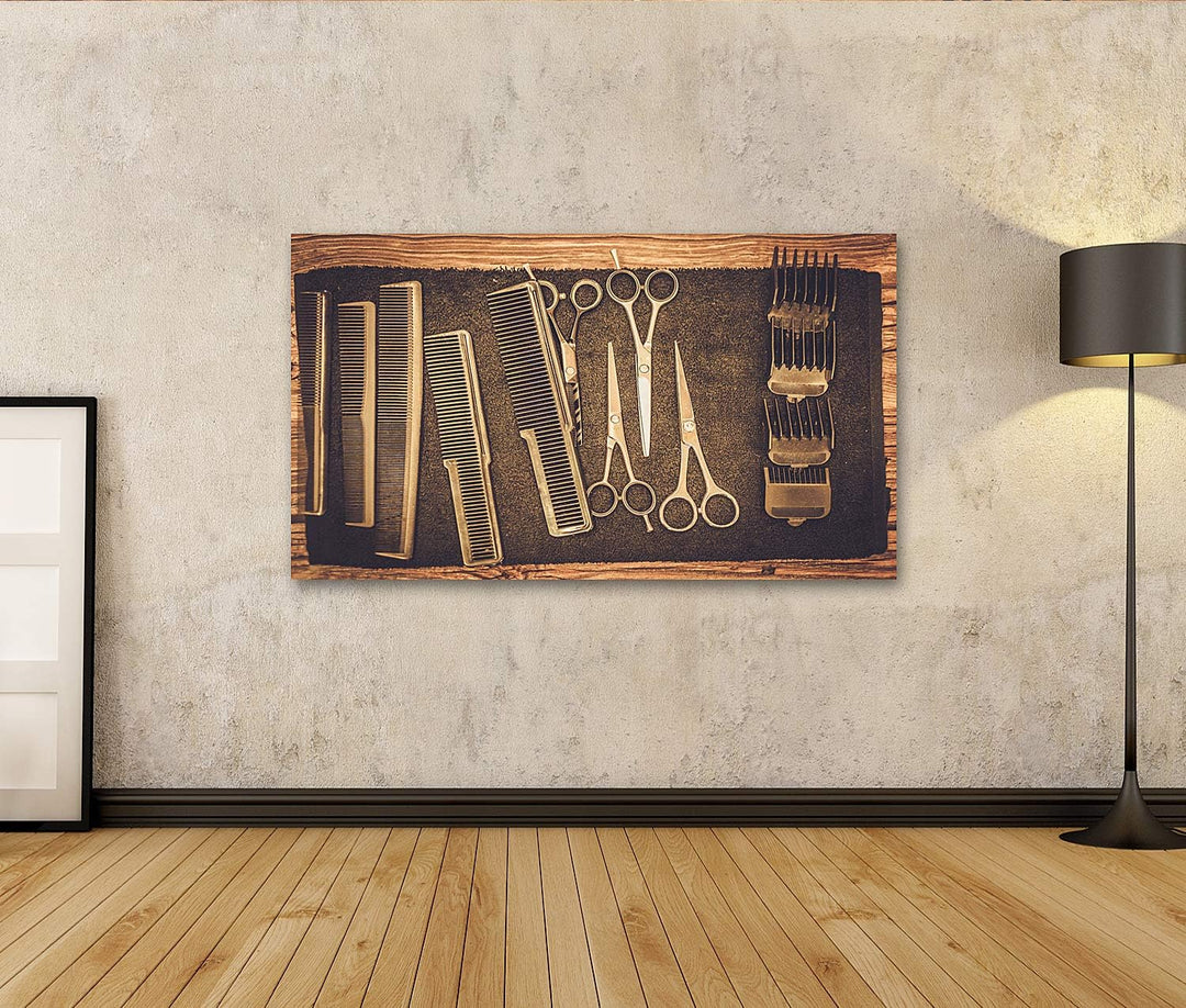 islandburner Bild auf Leinwand Hairstylisten Zubehör Barber Shop Bilder Wandbilder Poster Leinwand 1
