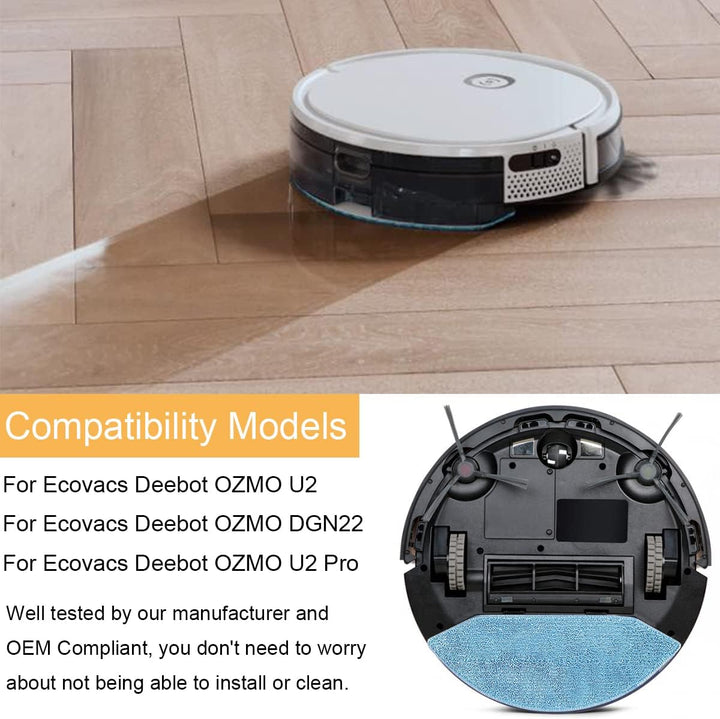 Ersatzteile für Ecovacs Deebot ozmo U2 DGN22 U2 Pro Roboter Staubsauger, Zubehör Set 1 Hauptbürste,