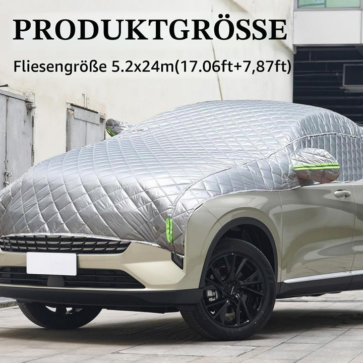 Autoabdeckung, 520x240cm Halbgaragenabdeckung Hagelschutz Auto Hageldecke für Autos Frontscheibenabd