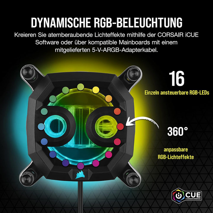 Corsair XD5 RGB Pumpen/Ausgleichsbehälter-Kombination- Schwarz CX-9040006-WW xd5 rgb gen2 & Hydro X