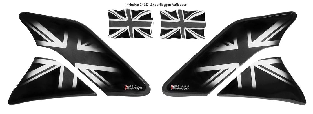BIKE-label Seitentank Tankpad Union Jack England kompatibel für Triumph 800148