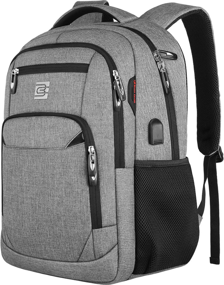 marcello Rucksack Herren, Laptop Rucksäcke mit USB-Ladeanschluss für Arbeit Schule Uni Schulrucksack