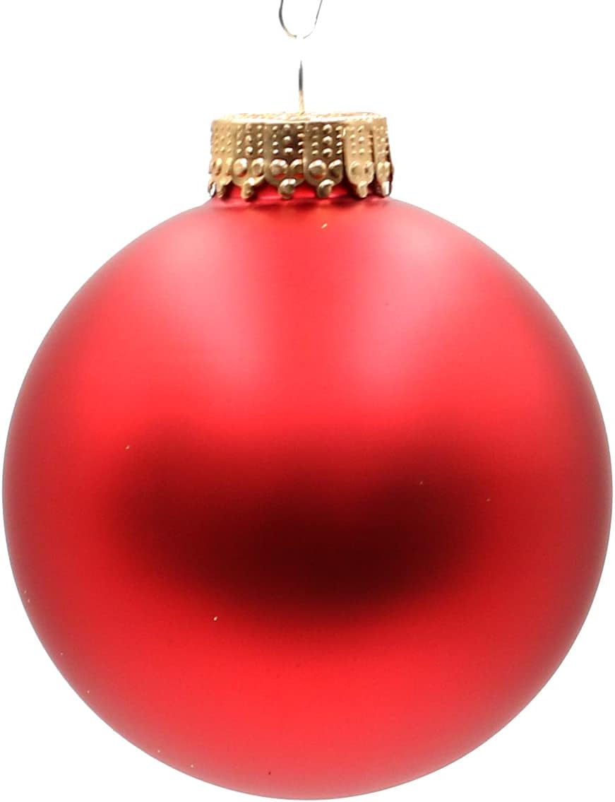 Dekohelden24 Lauschaer Christbaumschmuck-16er Set Kugeln inkl. 1 Baumspitze aus Glas, für Weihnachte