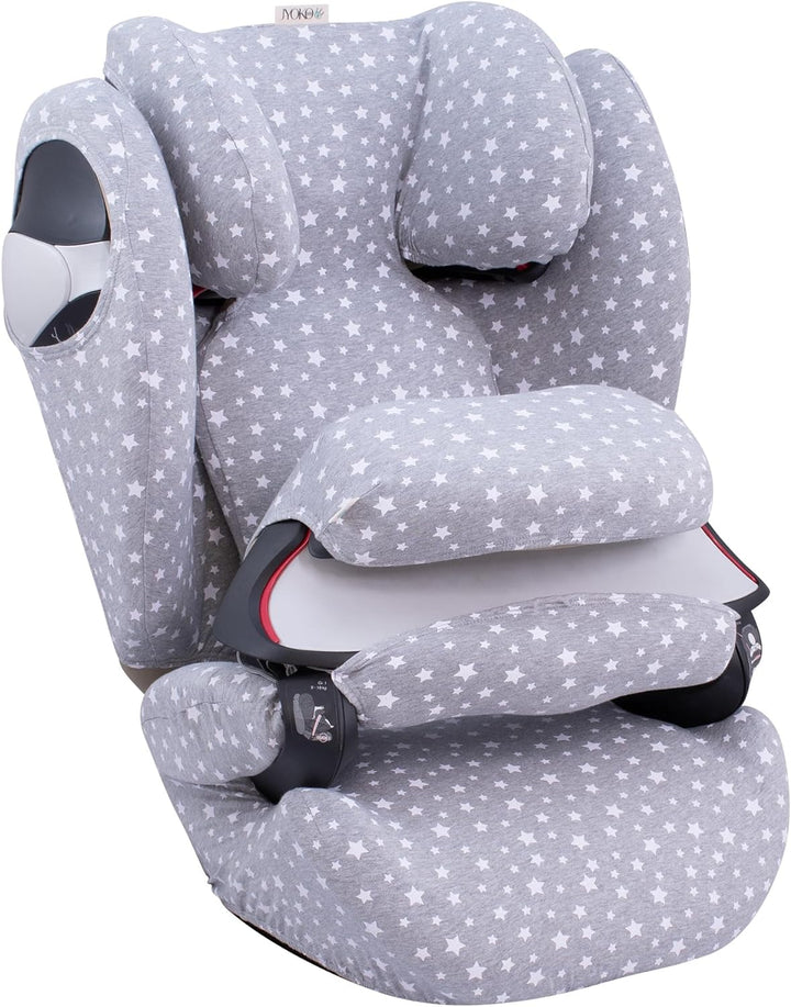 JYOKO Kids Bezug für Autositz kompatibel mit Cybex Pallas M (White Star), White Star