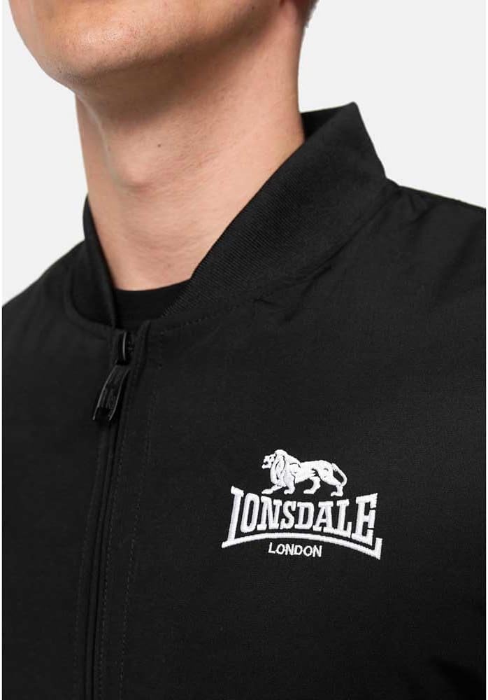 Lonsdale Herren Meadow Jacke S Black/White, S Black/White