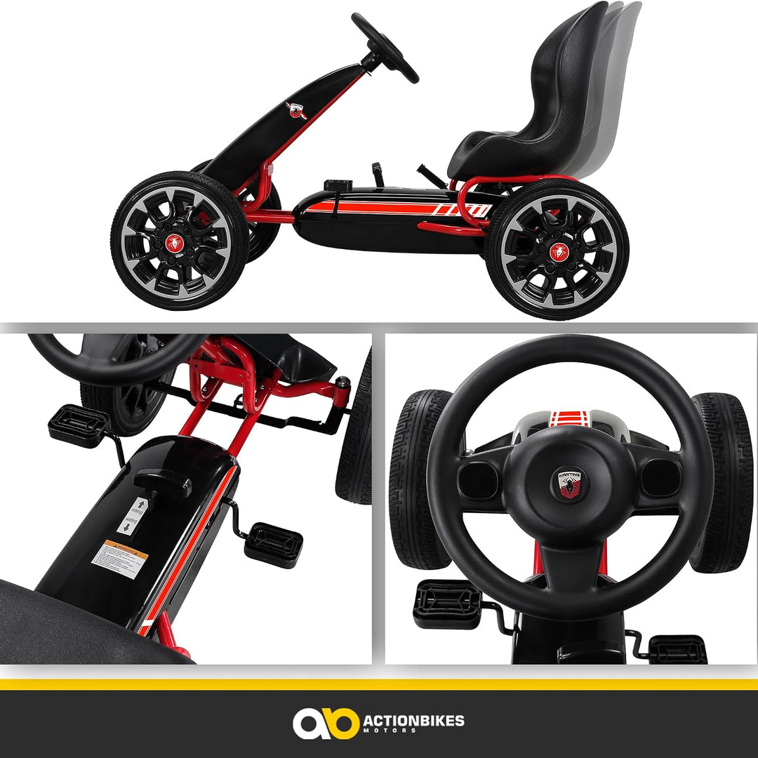 Actionbikes Motors GoKart FS Spider | 2-Rad Antrieb | Handbremse | Kettcar | Go Kart | Kinderauto |
