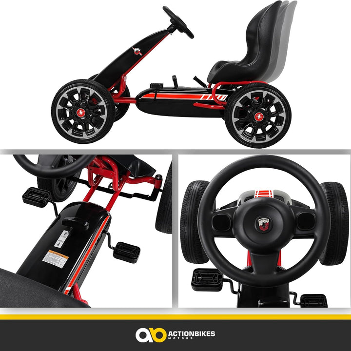 Actionbikes Motors GoKart FS Spider | 2-Rad Antrieb | Handbremse | Kettcar | Go Kart | Kinderauto |