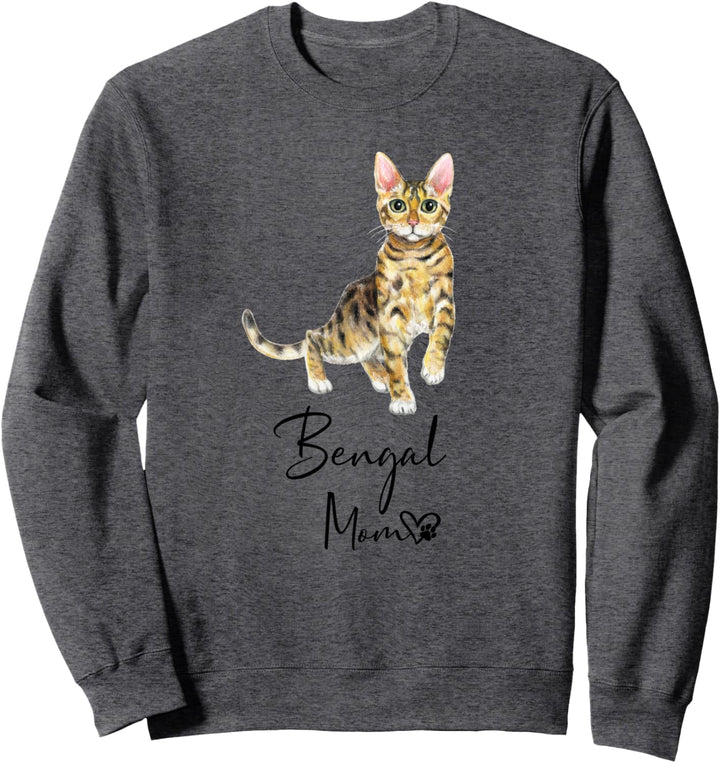 BENGAL MOM Mama Katze Katzenmama Frauchen Sweatshirt