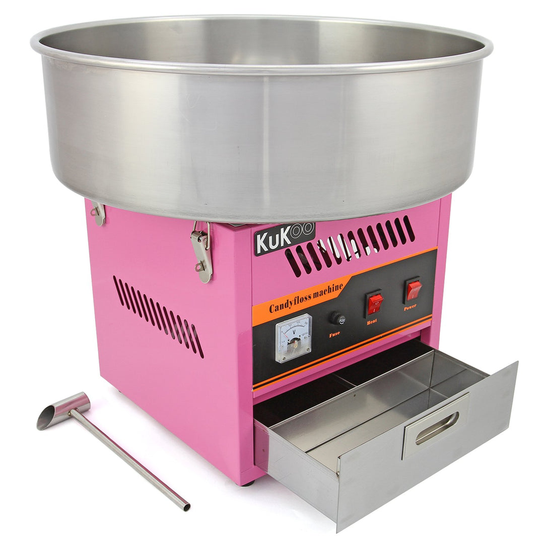 Retro Zuckerwattemaschine Zuckerwattenmaschine Zuckerwattegerät Gratis 500 Zuckerwattestäbchen aus H