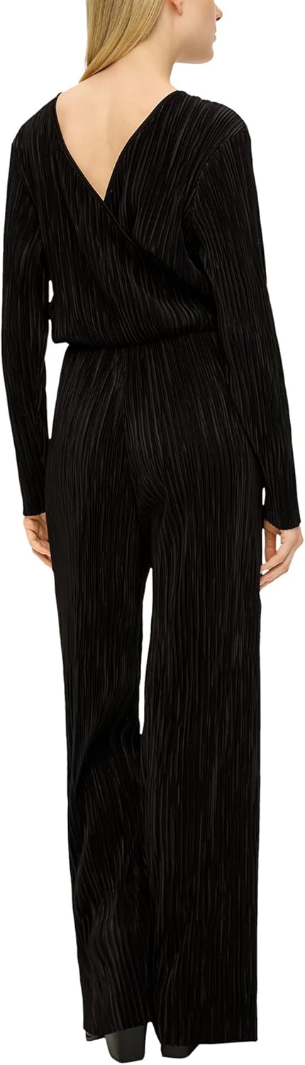 s.Oliver Jumpsuit mit Plisseefalten 40 Schwarz, 40 Schwarz