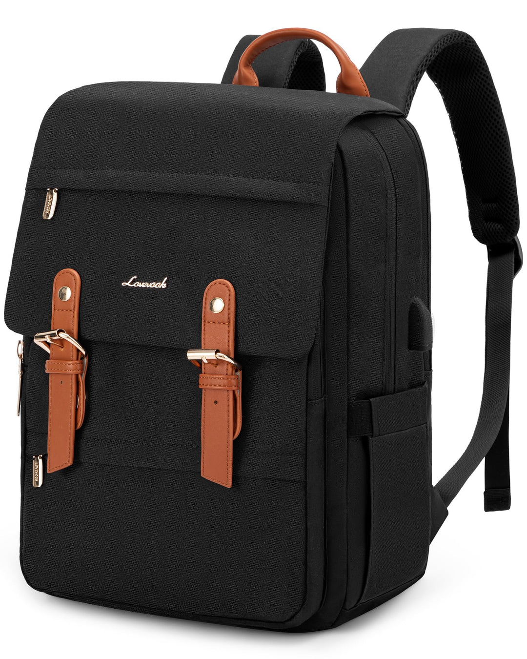LOVEVOOK Schulrucksack Teenager Mädchen, Rucksack Damen Herren, Wasserdichter Travel Backpack mit La