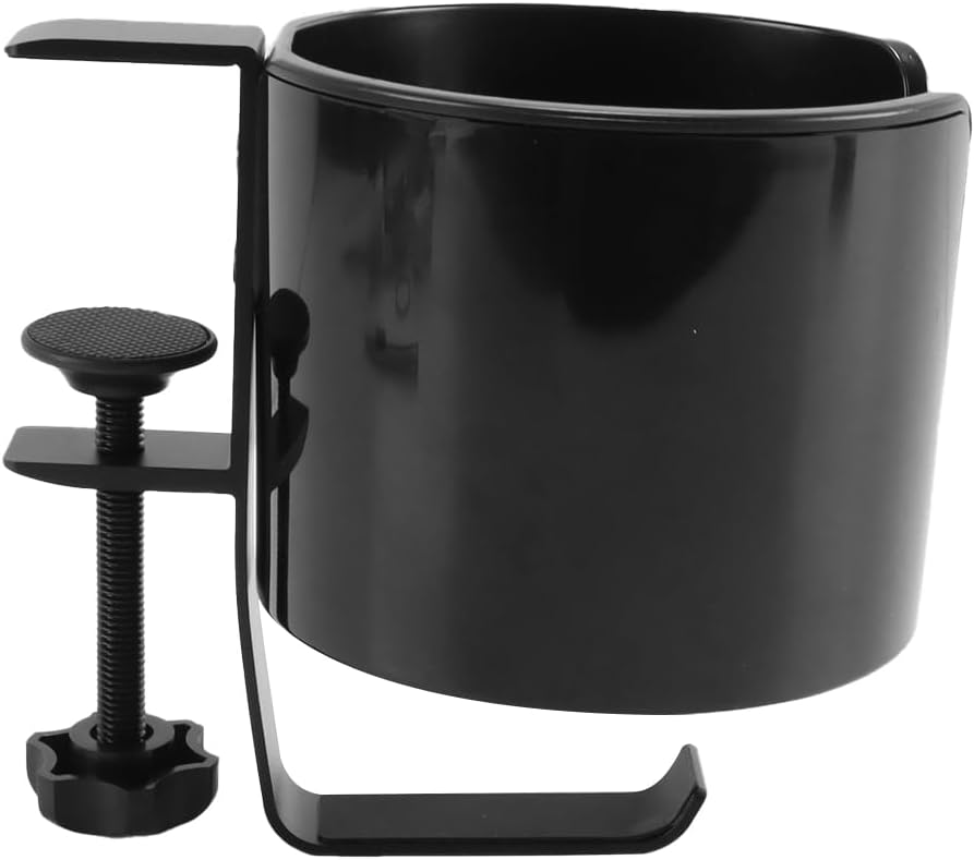2-in-1-Tischbecherhalter mit Kopfhörerhalterung, auslaufsicherer Becherhalter für Schreibtisch oder