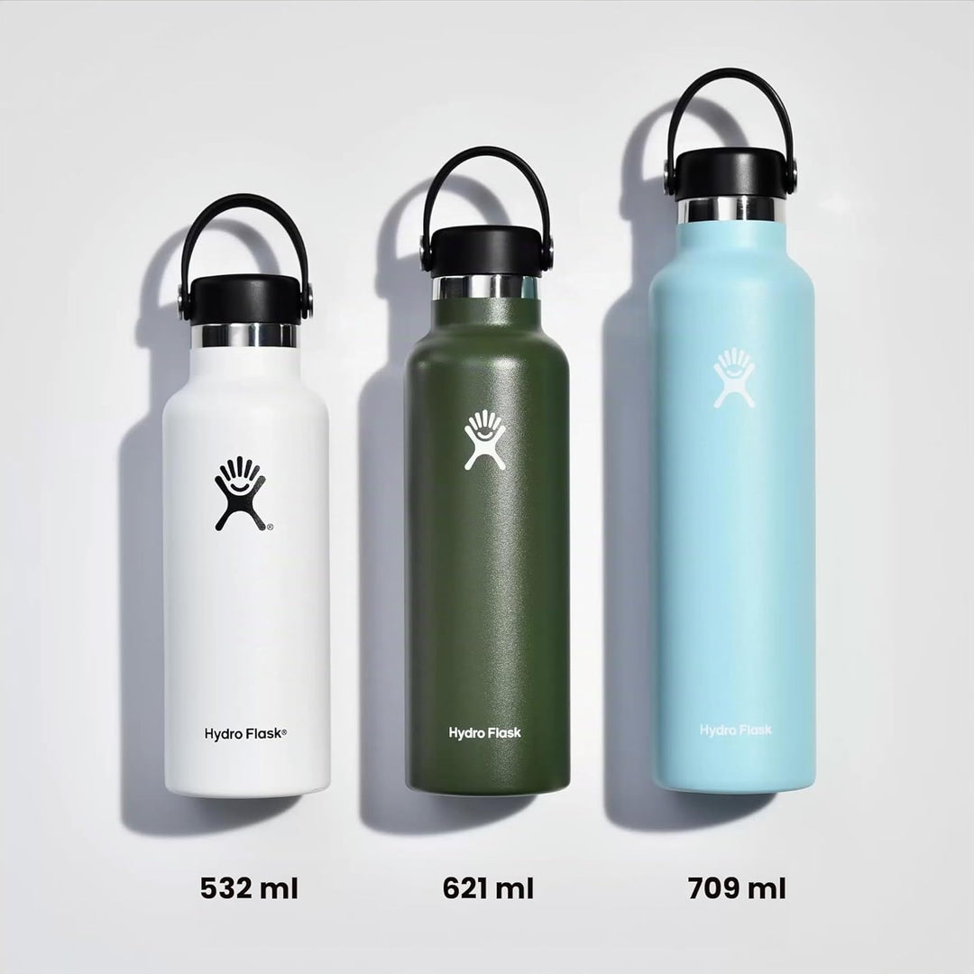 HYDRO FLASK - Trinkflasche 621ml (21oz) - Isolierte Wasserflasche aus Edelstahl - Sportflasche mit a