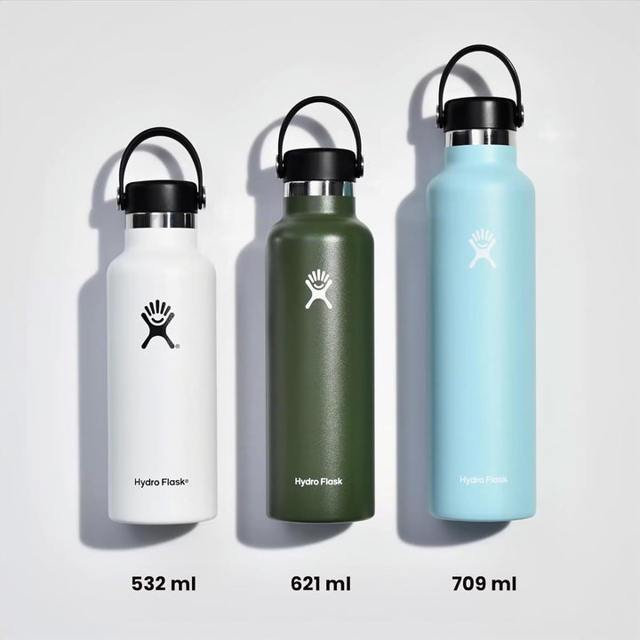 HYDRO FLASK - Trinkflasche 621ml (21oz) - Isolierte Wasserflasche aus Edelstahl - Sportflasche mit a