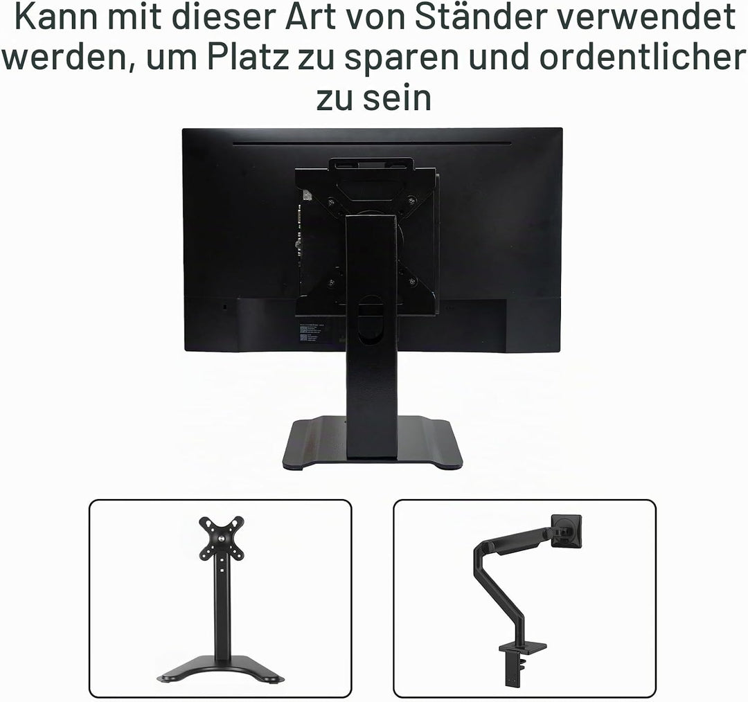 Shinar Metall halter Kompatibel mit Dell Mini-PC-Halterung Montagebügel Form Factor Gehäuse, VESA-Ha