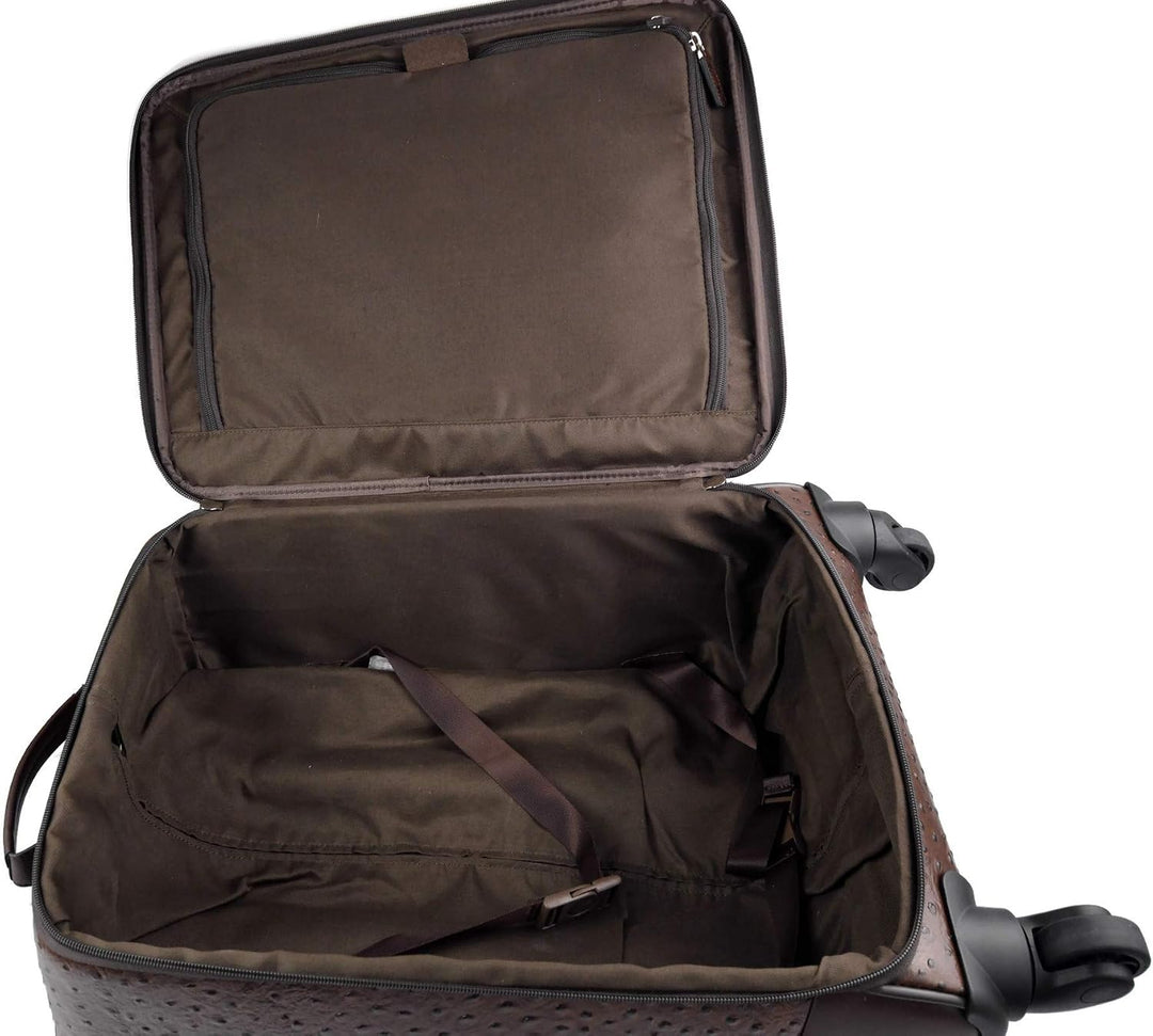 Leder reisekoffer troller kaffee leder reisetasche manner damen mit griff leder tasche reise tasche