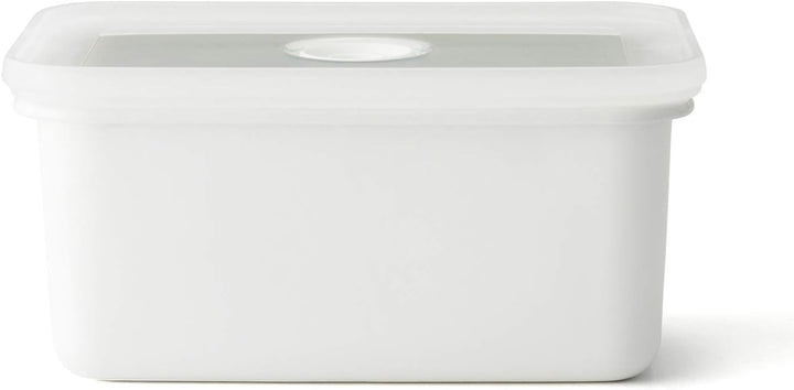 HoneyWare | Vakuum Emaille Frischhaltedose, M hoch, 1,12L, VD-DM.W, M Hoch