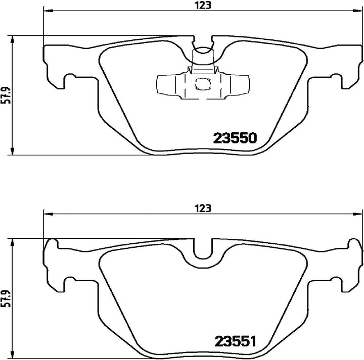 Brembo P 06 039 Bremsbelagsatz, Scheibenbremse - (4-teilig)
