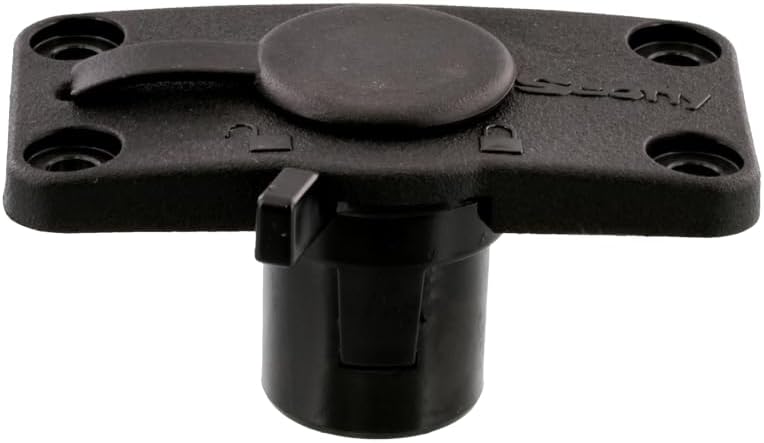 Scotty #244L-BK abschliessbare Unterputz-Halterung mit Regenkappe (schwarz)