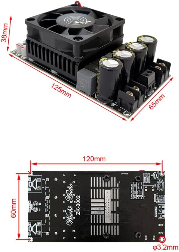 Audio Verstärker Modul, ZK-3002 300W+300W 600W Stereo/Mono Pure Rear Digital Power Amplifier Board,