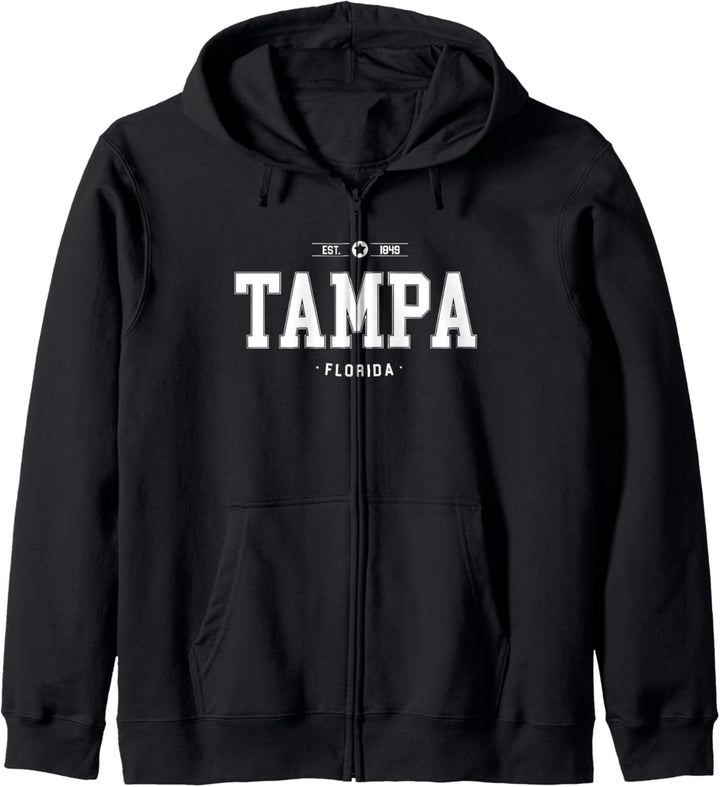 Tampa Established 1849 Sports Style FL Florida Geschenk Kapuzenjacke