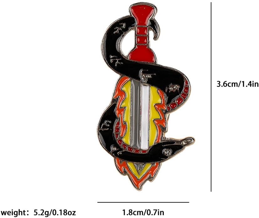 MayDee Good Omens Metall Abzeichen Accessoires Für Kleidung, 5 Stück Good Omens Fanfiction Badge Eng