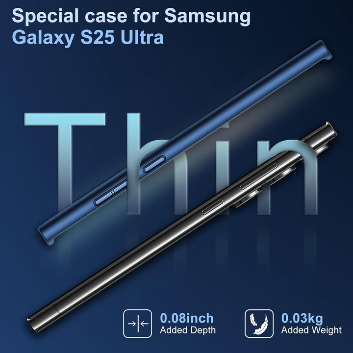 sqgylgl Ultradünne Hülle für Samsung Galaxy S25 Ultra 5G, Extrem Dünn Matte S25 Ultra Handyhülle PC