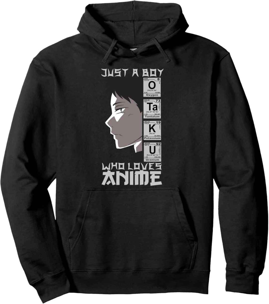 Manga Kawaii Otaku Anime Nerd - Just A Boy Who Loves Anime Pullover Hoodie