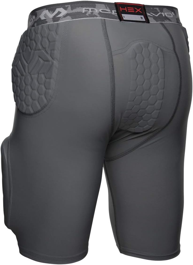 Mcdavid 7333 Hex Pad Intergraded Girdle mit 5 Pads, Grau Grau S, Grau S