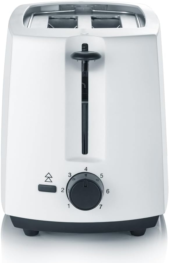 SEVERIN Automatik-Toaster, Toaster mit Brötchenaufsatz, hochwertiger Toaster mit Krümelschublade und