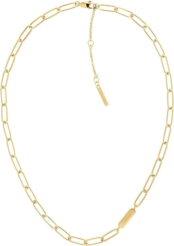 Calvin Klein Gliederhalskette für Damen Kollektion GIFT SET Gelbgold - 35000433