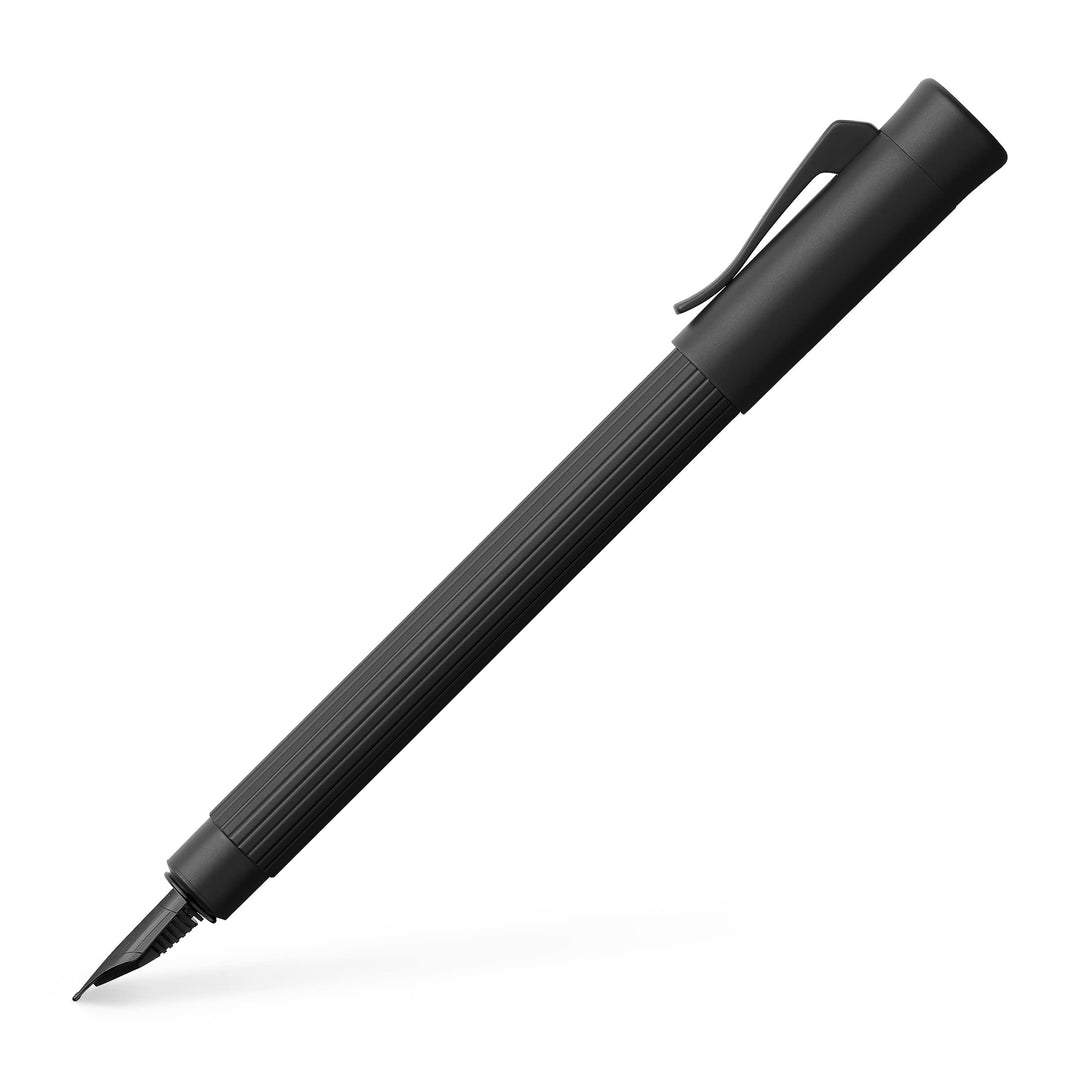 Graf von Faber-Castell 141763 - Füllfederhalter Tamitio Black Edition, Federbreite B, 1 Stück Füller