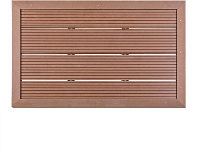 Casaria WPC Bodenelement Solardusche 101x63x5,5cm Anti Rutsch Pads Terracotta Bodenplatte Gartendusc