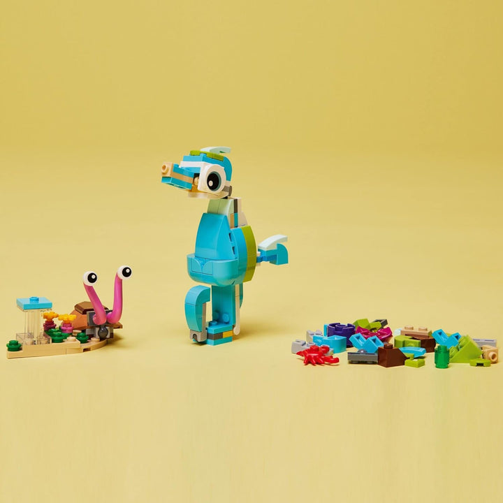 LEGO Creator 3in1 Dolphin and Turtle 31128 Building Kit; Features a Baby Dolphin and Baby Sea Turtle