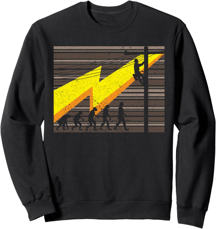 Elektriker Evolution I Cooles Evolution Elektriker Sweatshirt