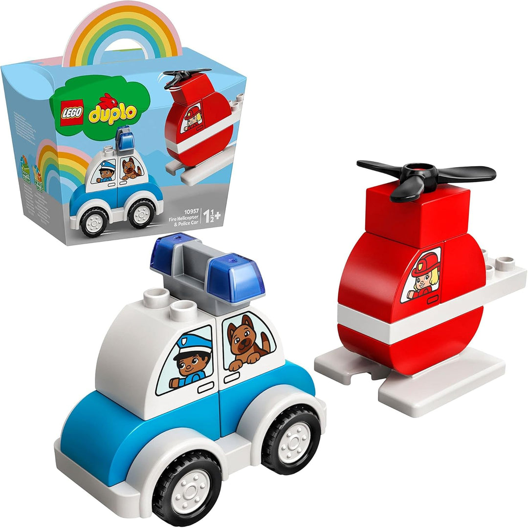 LEGO 10957 DUPLO My First Mein erster Feuerwehrhubschrauber und Mein erstes Polizeiauto Single, Sing